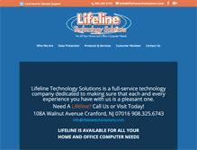 Tablet Screenshot of lifelinetechsolutions.com